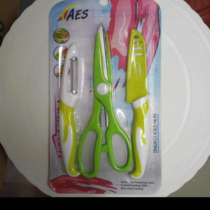 

PISAU DAPUR / GUNTING / PEELER SET AES mq