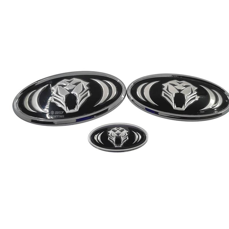 1 X ABS Tiger Logo Auto Steering Wheel Front Rear Emblem Sticker Badge Decal Replacement For KIA K5