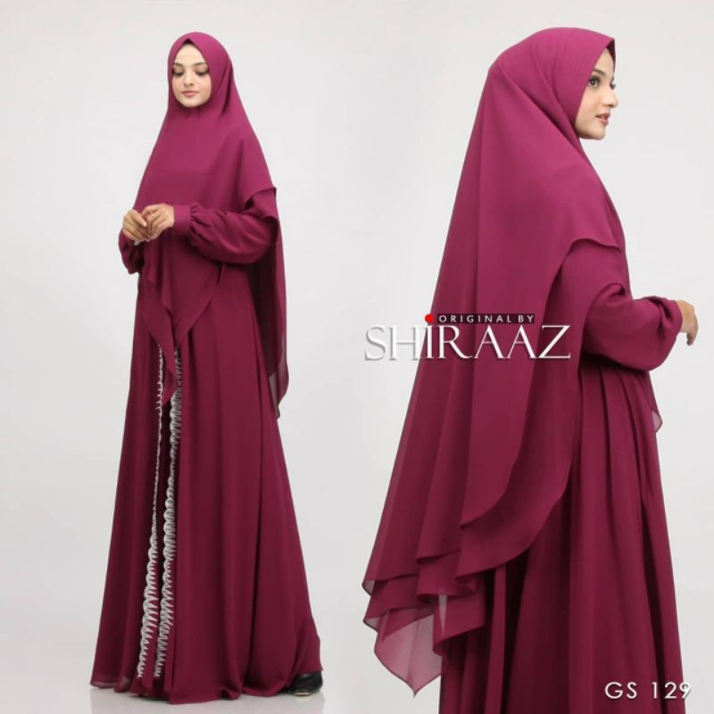 GS 129 syari bordir cantik by  Shiraaz original