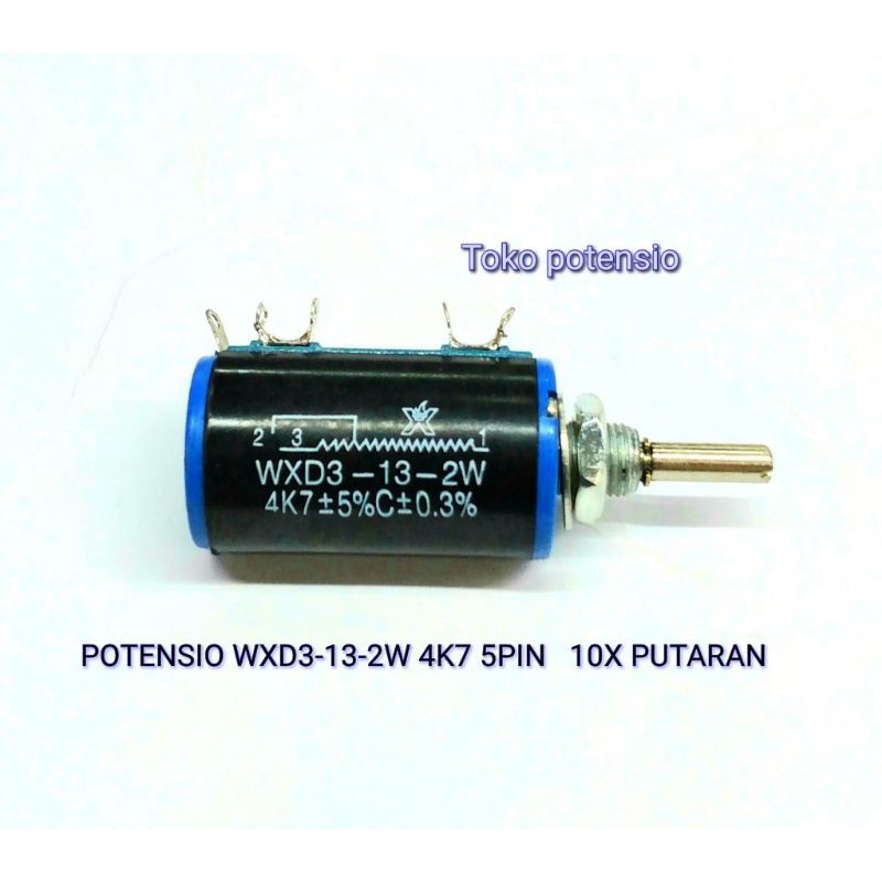 POTENSIO 10xPUTARAN WXD3-13 2W 4K7 5PIN