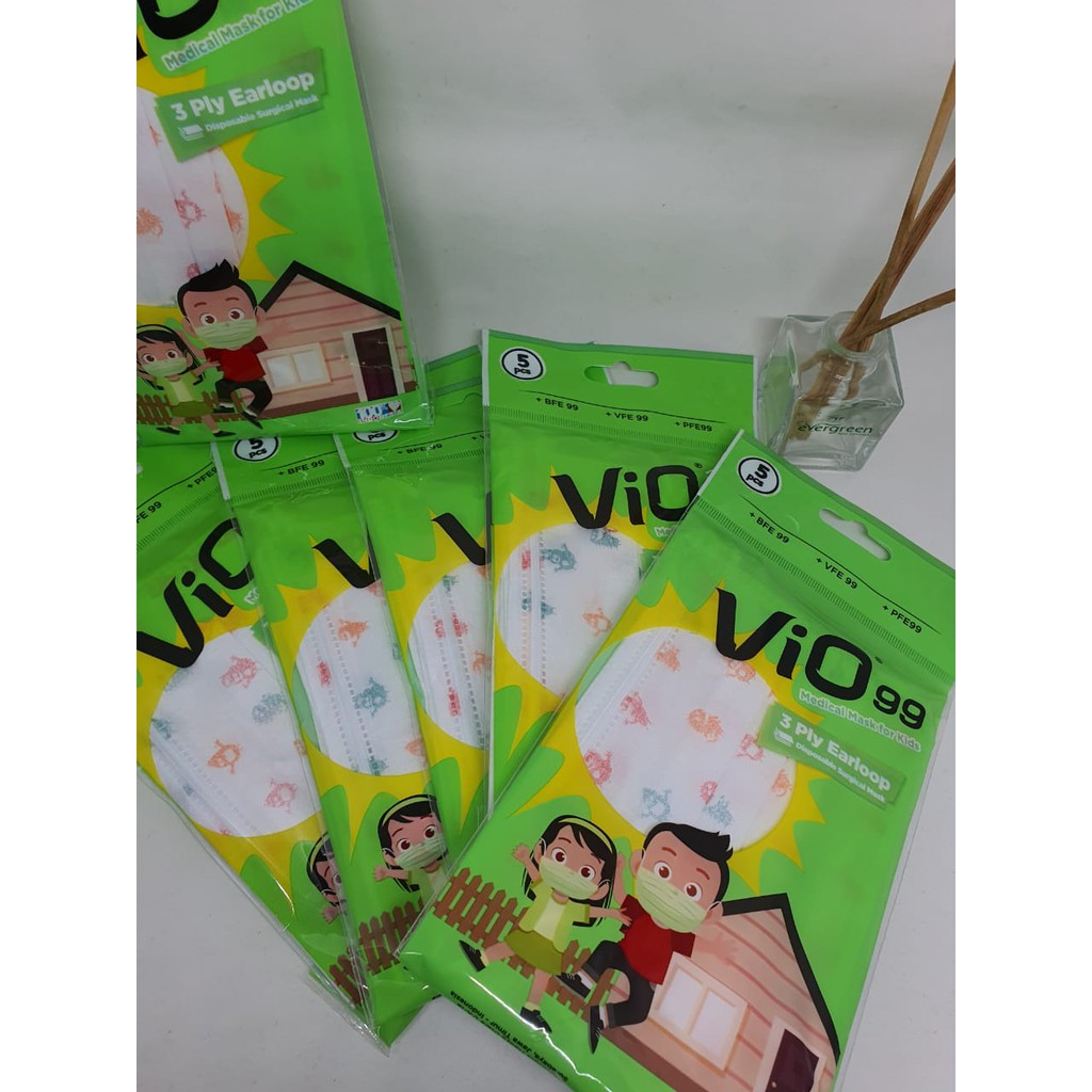 Vio Masker Anak Motif/ Sachet isi 5 Pcs