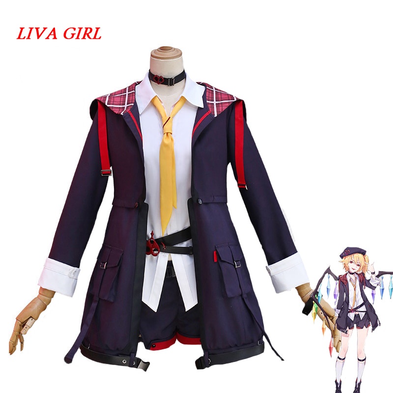 PREORDER Flandre Scarlet TouHou Project Cosplay Flandre Scarlet cosplay costume coat shirt skirt soc