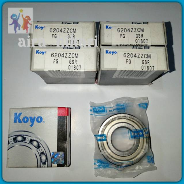 Bearing koyo 6204 ZZCM Original Japan