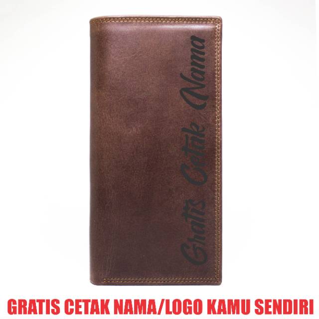 Dompet Panjang Full Kulit Asli - Full Kulit Seluruhnya - Free Laser Nama