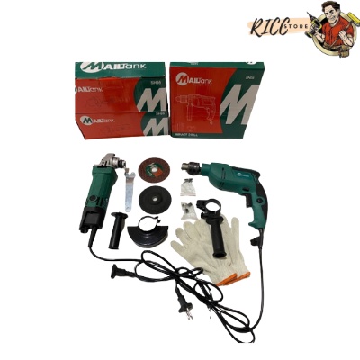Set Mesin Gerinda Tangan dan Mesin Bor 13 mm / Bor Mailtank sh-09 dan Gerinda Mailtank sh-05