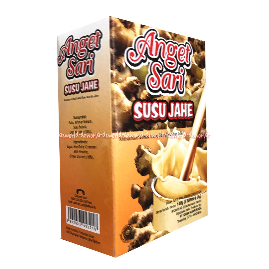 Anget Sari Susu Jahe Isi 5sachet Minuman Angetsari Rasa Susu Dan Jahe 5 sachet Ginger Milk Instan