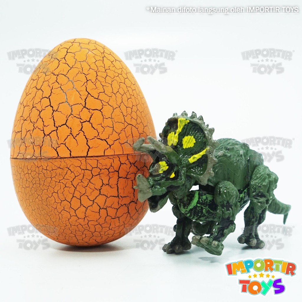 Mainan Dinosaurus Telur Egg Warna Warni Besar Rakitan Unik Berkualitas