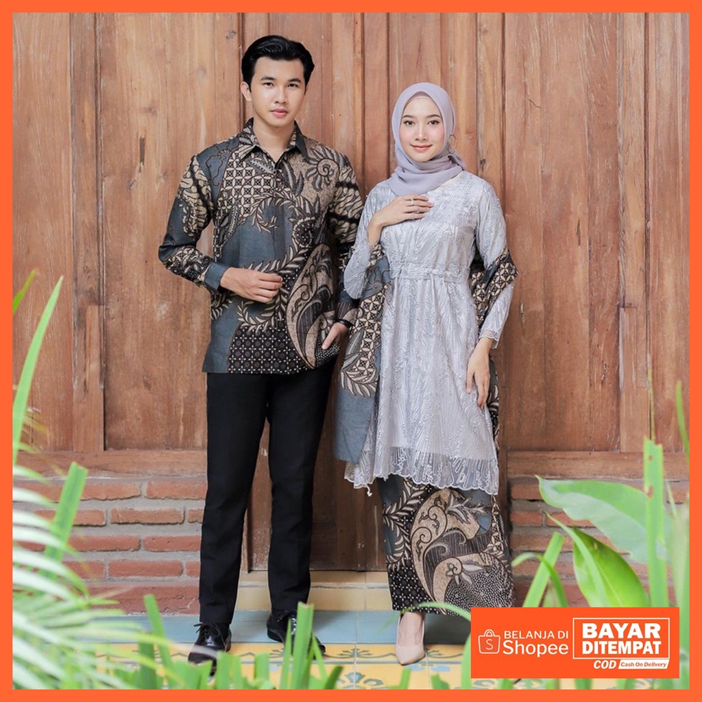 Maura Couple - Sania Ruffle Batik Couple ori Ndoro jowi DNT Garansi Termurah Shopee - Couple Anesti