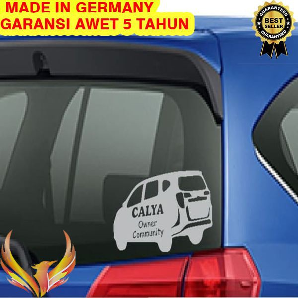 TERMURAH Stiker Calya Owner Community Toyota Mobil Body Kaca Belakang Sticker Phoenix Star