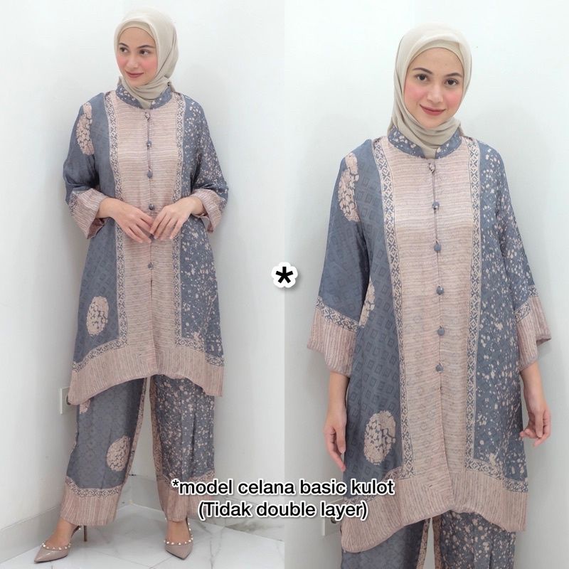 Tunik Sanghai Set Batik Celana Kulot by SARAH THE LABEL