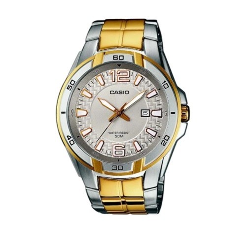 CASIO MTP-1305SG-7A SILVER GOLD JAM TANGAN PRIA ORIGINAL ORI