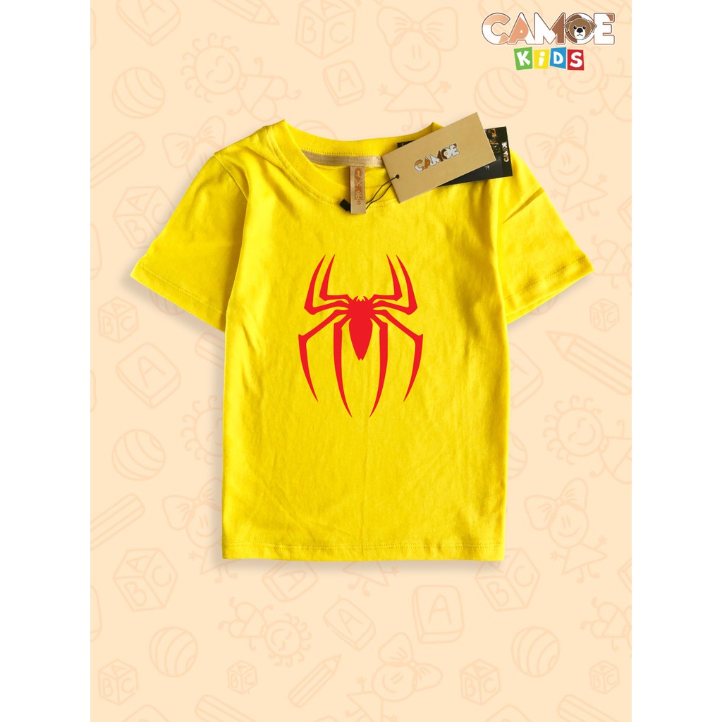 Baju anak kaos kids Spiderman logo laba laba merah