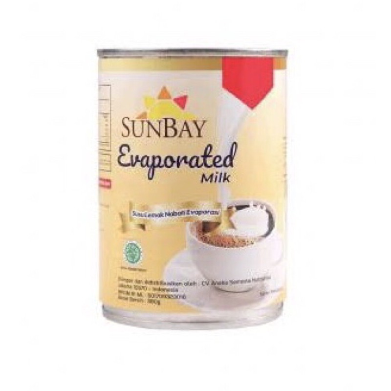 

sunbay evaporated milk 380gram / yogyakarta