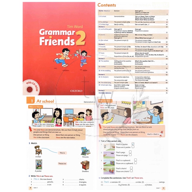 Oxford Grammar Friends Level 1 2 3 4 5 6 - Buku Grammar Inggris Anak SD Family and Friends-Level 2 (PDF)
