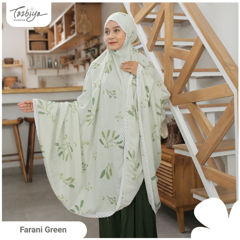 Mukena Tazbiya Farani Series Jumbo Dewasa Katun Rayon Motif