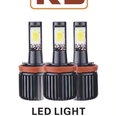 Lampu Turbo LED K5 Head Lamp Mobil 3 Warna H11 HB4 H1 H3 rod4 Murah