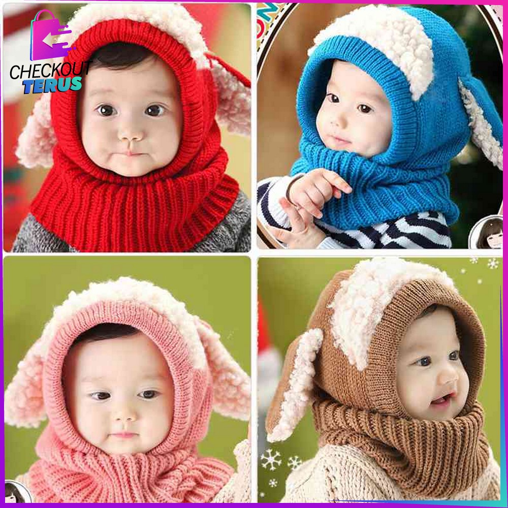 CT P16 P23-30 Topi Kupluk Bayi Pompom Topi Anak Bayi Rajut Topi Anak Bucket Rajut Topi Korea Bunny Hat Topi Pilot Topi Kupluk Unicorn Topi Karakter Lucu