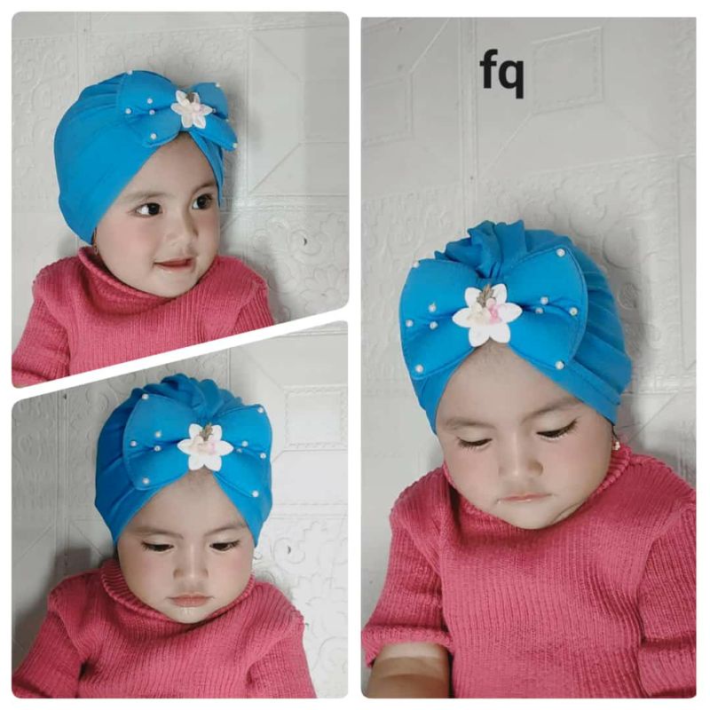 turban pita mutiara mute simplu