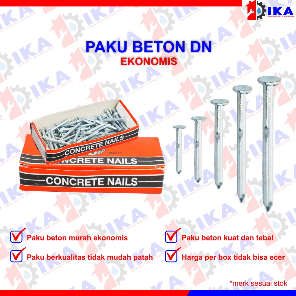 PAKU BETON TEMBOK 1 1/2 INCH D/N / CONCRETE NAILS / MURAH AWET KUAT
