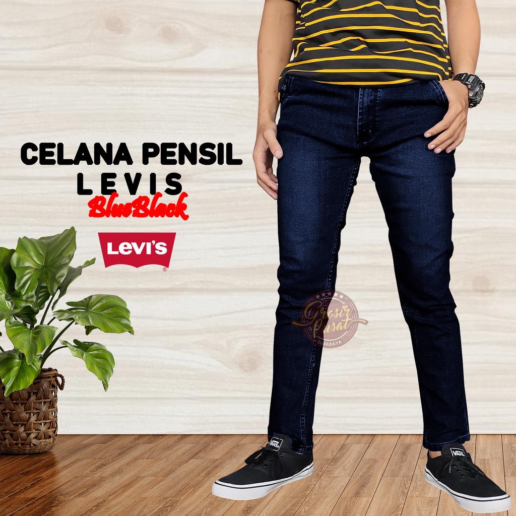 Celana Jeans LIVES Pensil Skinny Pria Size 27 - 38