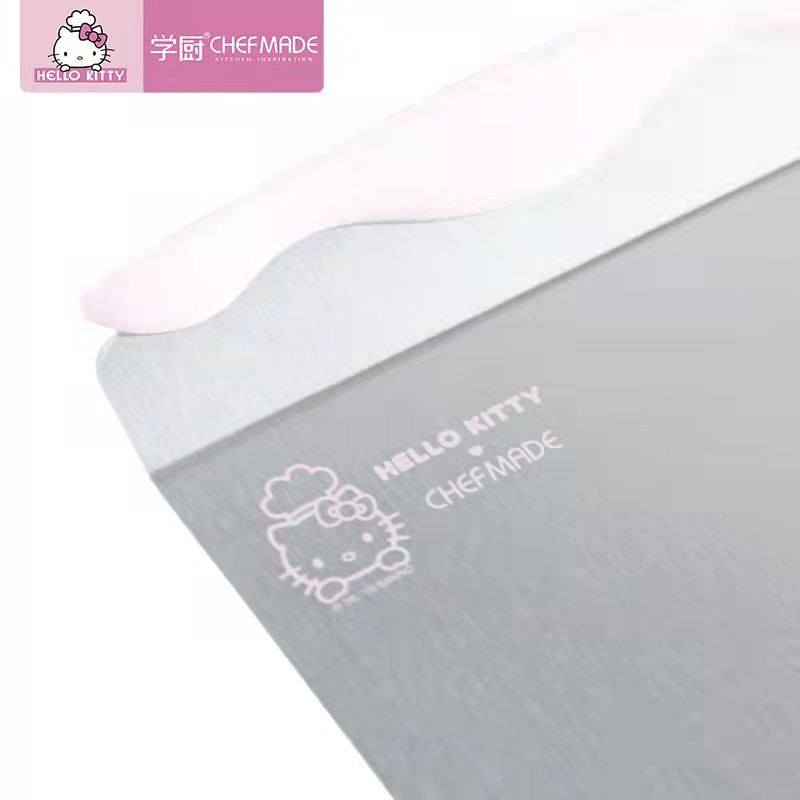 Hello Kitty Chefmade KT7084 Cake Lifter Pengangkat Kue Nampan Scrapper Jumbo Tray Stainless Steel Warna Pink