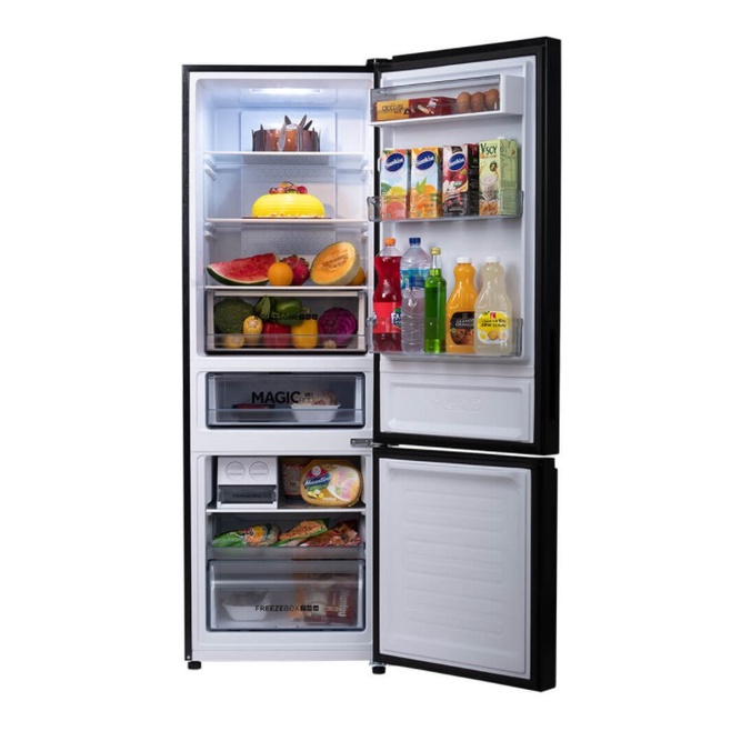 AQUA Kulkas 2 Pintu 317L Inverter Bottom Freezer AQR-320RBG 320RBG