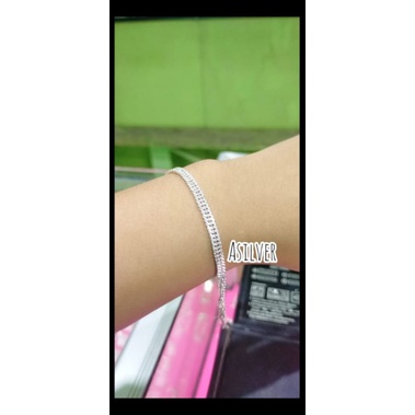 gelang sisik naga dewasa perak murni