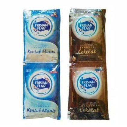 

Frisian Flag Sachet / Susu Kental Manis Coklat & Putih / 40gram