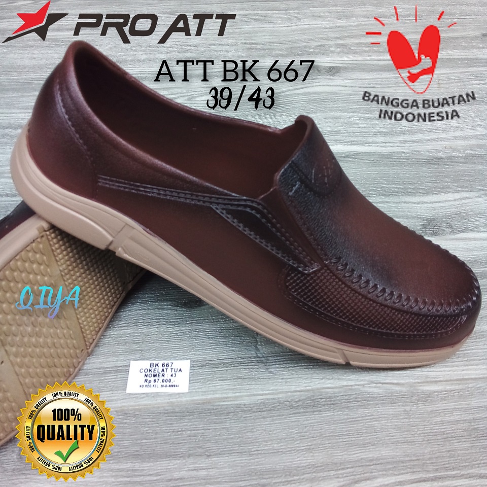 Sepatu Karet Pria ATT BK 667/Sepatu Pantofel Pria/Sepatu Pria ATT Anti air