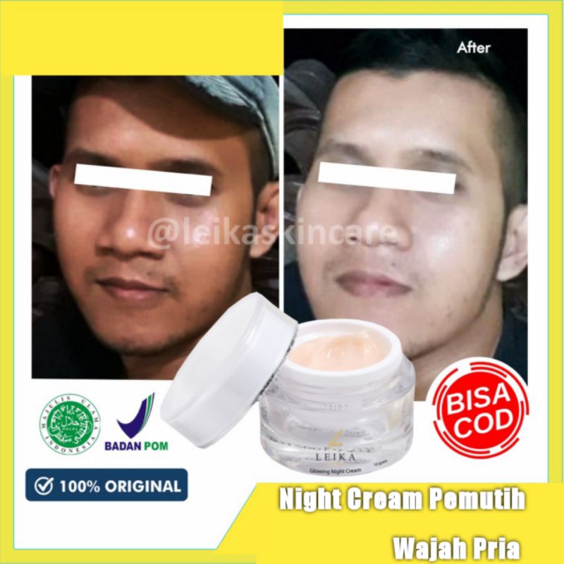 Night Cream Glowing Pemutih Wajah Ampuh BPOM Krim Malam Pemutih Wajah Night krim pemutih wajah bpom 