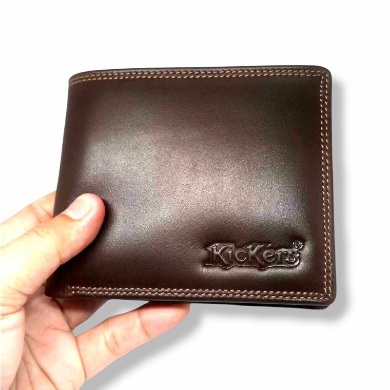 Dompet Kulit Pria Asli kulit sapi Kickers ( 100% Full Kulit Sapi Asli ) TANPA KAIN FURING