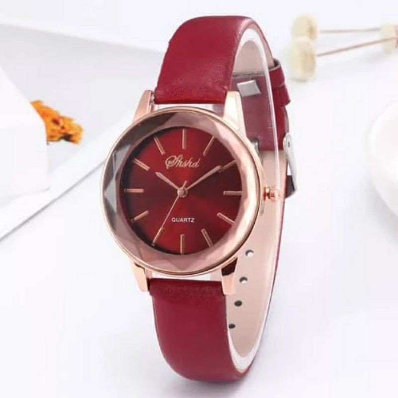 Jam Tangan Wanita SHSHD J173 Original Impor Kulit Jam Tangan Fashion Analog