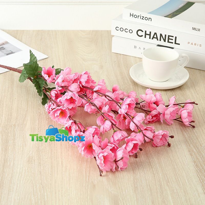 BUNGA SAKURA TINGGI 55 CM / BUNGA HIAS SAKURA ARTIFICIAL