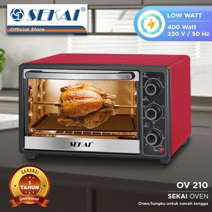 SEKAI OVEN LISTRIK LOW WATT KAPASITAS 24L UKL / 21L UKD PEMANGGANG KUE SF41552DVD