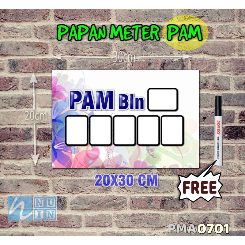 

Nuin Papan Meter Listrik PLN PAM motif Unik - Pastel 01
