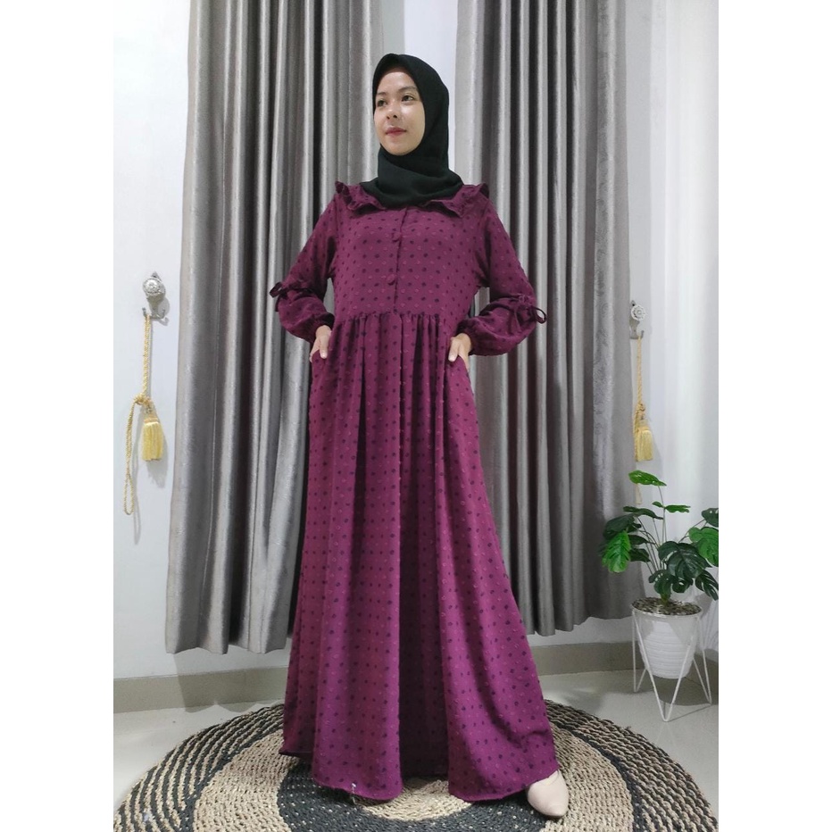 Gamis Crinkle Uragiri/ Gamis Crinkle Premium/ Gamis Crinkle Polka Mewah