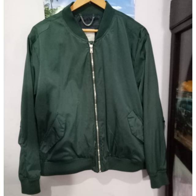 Jaket Bomber Mango Man Pocketed satin