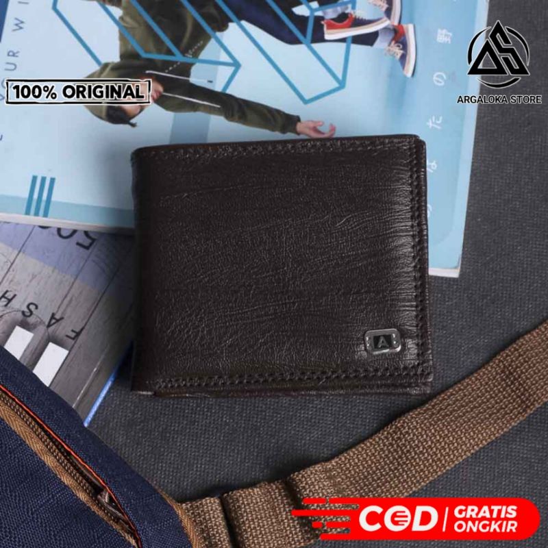 Dompet Pria Bahan Kulit PU Sintetis Asli Original Dompet Lipat Cowok Exclusive Keren Branded