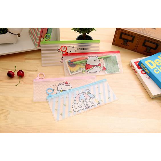 

Top!! Tempat Pensil Pulpen Zipper Sumikko Tempat Alat Tulis Sekolah - Fts113 - Hijau