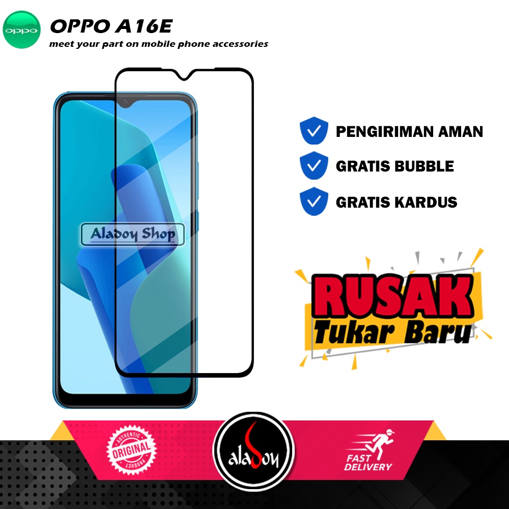 Tempered Glass Oppo A16E Anti Gores Layar Screen Protector