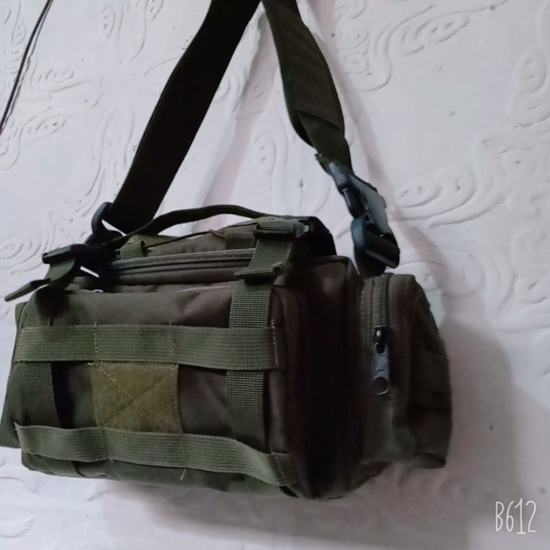 RPM TAS SELEMPANG HIJAU ARMY KOREA - TAS SAMPING ARMY - TAS TACTICAL HIJAU ARMY