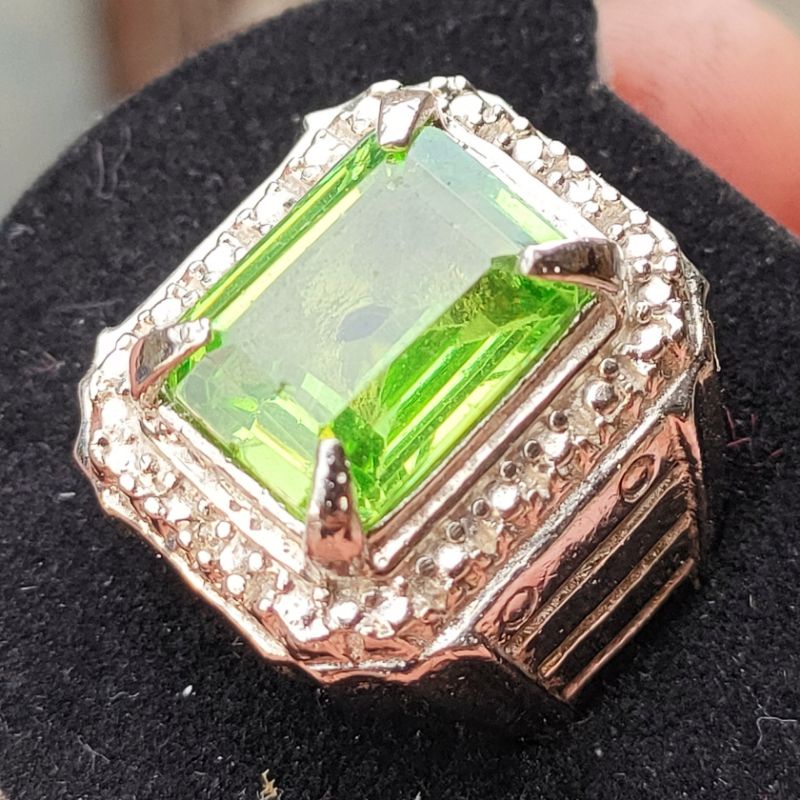 NATURAL PERIDOT + SERTIFIKAT LAB KODE 01960