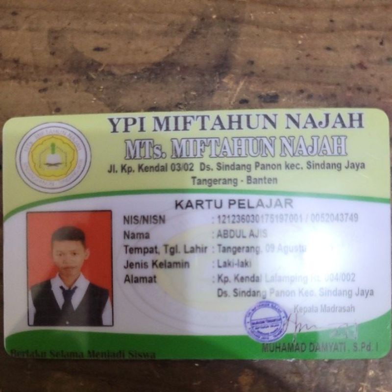 

Cetak kartu Pelajar, Id card, komunitas