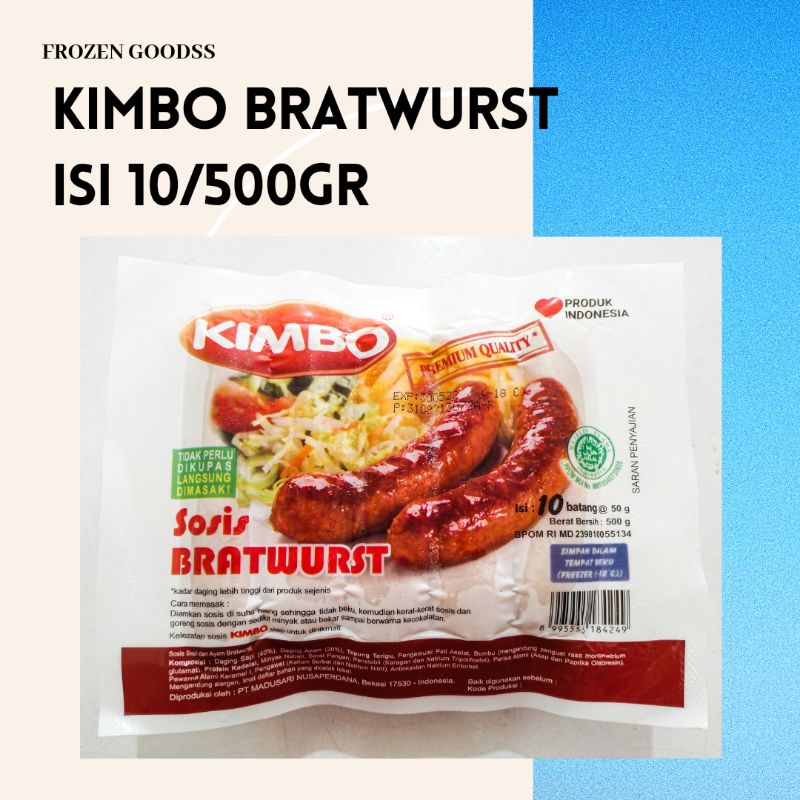 

Kimbo bratwurst isi 10 500gr