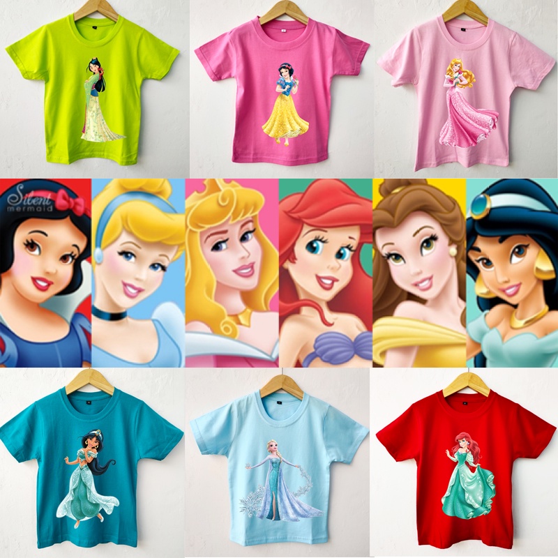 Kaos anak perempuan princess 2