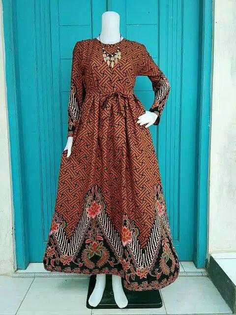 Gamis Batik Syari Modern Kekinian Fatimah