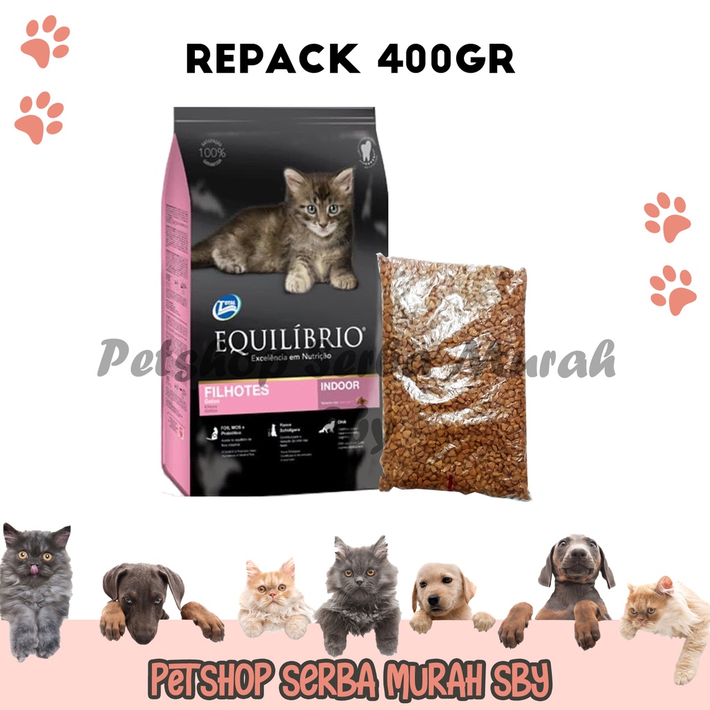 Equilibrio Kitten Repack 400gr - Makanan Kering Anak Kucing