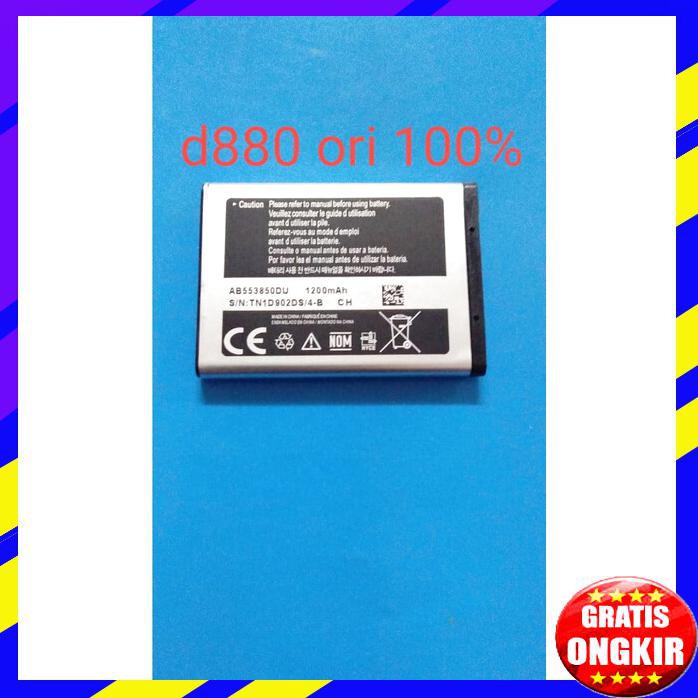 ACC HP BATERAI SAMSUNG SGH D880 AB553850DC 1200MAH ORIGINAL SEGEL SEIN