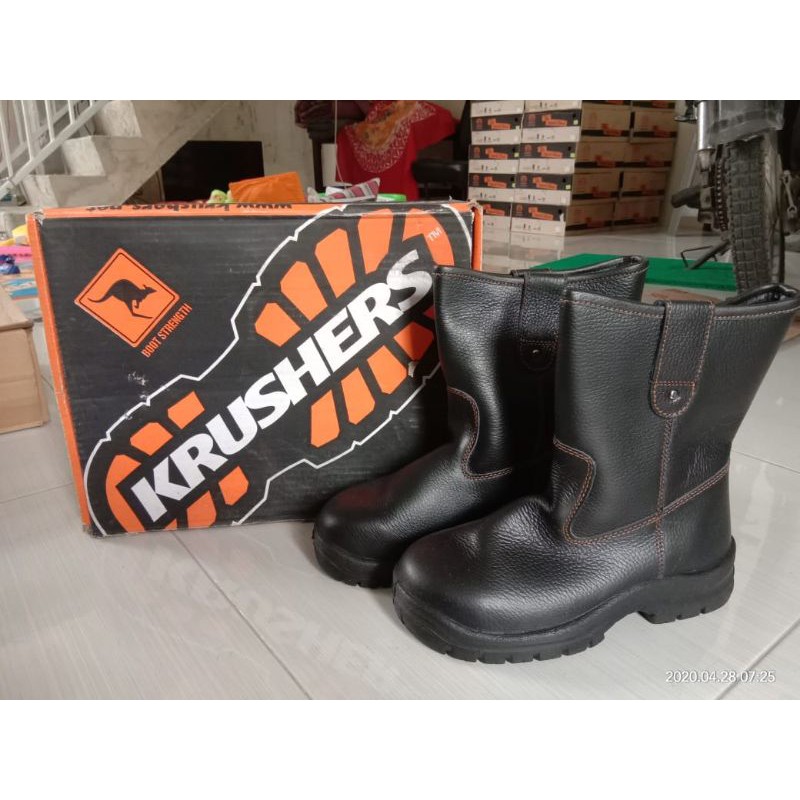 sepatu safety kruser krusher krushers texas brown