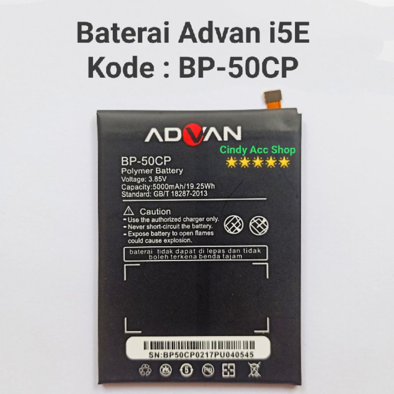 Baterai Advan i5E BP-50CP BP50CP Battery Batre Original